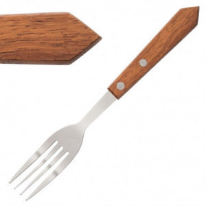 Köttgaffel med trähandtag 200 mm - Set om 12 - Olympia - Fourniresto