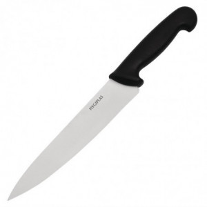 Couteau De Cuisinier Noir Lame De 21,5 Cm - Hygiplas - Fourniresto