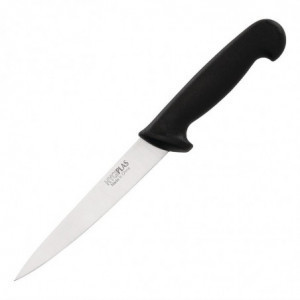 Kniv med svart filéblad på 15 cm - Hygiplas - Fourniresto