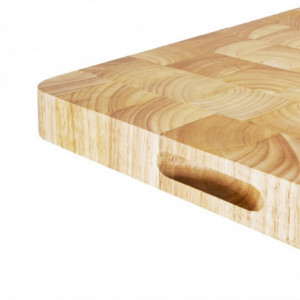 Skärbräda i rektangulärt trä 610 x 455 mm - Vogue - Fourniresto
