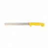 Yellow Serrated Blade Slicing Knife 25.5 cm - Hygiplas - Fourniresto