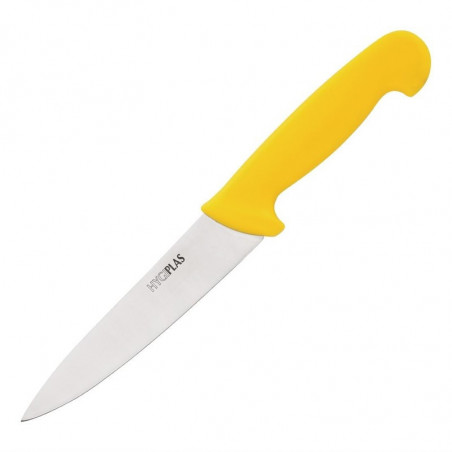 Kockkniv Gul 16 cm Blad - Hygiplas - Fourniresto