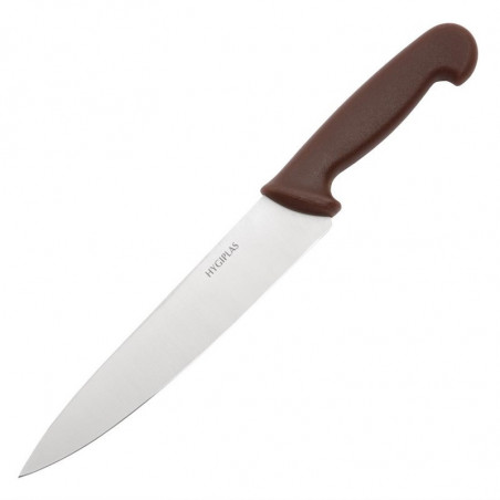 Kockkniv Brun Blad 21,5 cm - Hygiplas - Fourniresto