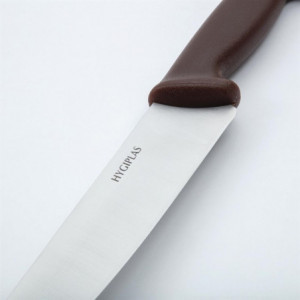 Kockkniv Brun Blad 21,5 cm - Hygiplas - Fourniresto