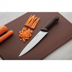 Kockkniv Brun Blad 21,5 cm - Hygiplas - Fourniresto