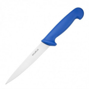 Kniv med blå filéblad 15 cm - Hygiplas - Fourniresto