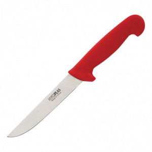 Kniv för benning Röd Stum 15 cm - Hygiplas - Fourniresto