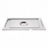 Stainless Steel Lid Gn 1/1 With Notch - Vogue - Fourniresto