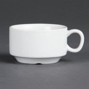 Valkoinen pinottava espressokuppi 85 ml Ø 80 mm - 12 kpl - Olympia - Fourniresto