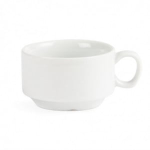 Valkoinen pinottava espressokuppi 85 ml Ø 80 mm - 12 kpl - Olympia - Fourniresto