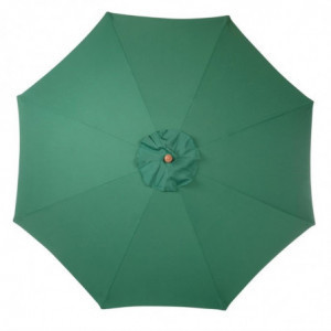 Vihreä pyöreä aurinkovarjo Ø 3 m - Bolero - Fourniresto
