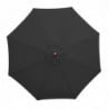 Black Round Parasol Ø 3 M - Bolero - Fourniresto