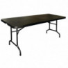 Taitettava musta pöytä keskellä 180 cm - Bolero - Fourniresto