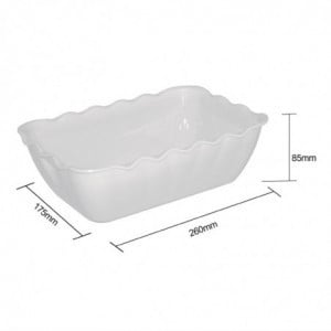 White Medium Bowl 2 L - Olympia KRISTALLON - Fourniresto