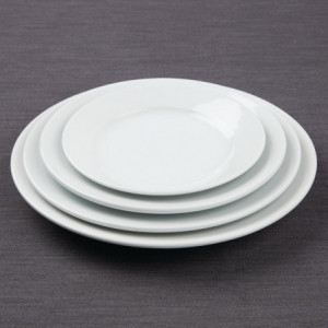 Assiette à Bord Large - Ø 165 mm - Lot de 12 - Olympia