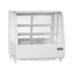 Valkoinen Jääkaappivitriini - 2 Hyllyä - 100 L - Polar