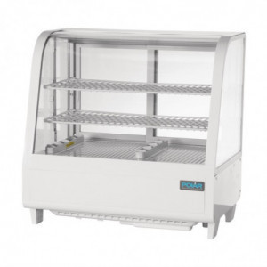 Valkoinen Jääkaappivitriini - 2 Hyllyä - 100 L - Polar