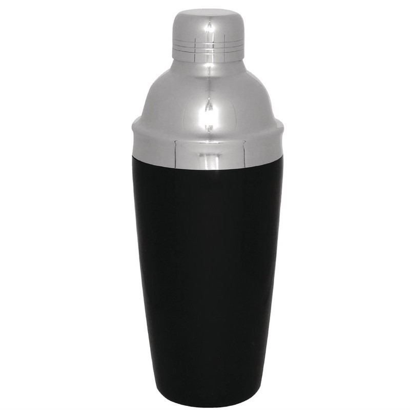 Shaker Cocktail 3 osaa Musta 700 ml - Olympia - Fourniresto