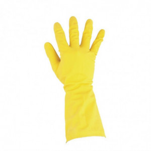 Monikäyttöiset keltaiset hanskat koko S - Jantex - Fourniresto
