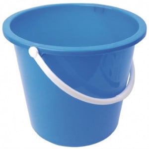 Sininen 10 litran pyöreä muovisaavi - Jantex - Fourniresto