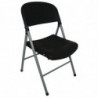 Taitettava musta ja harmaa tuoli - 2 kpl - Bolero - Fourniresto