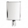 Stainless Steel A4 Barrier Post Display Frame - Bolero - Fourniresto