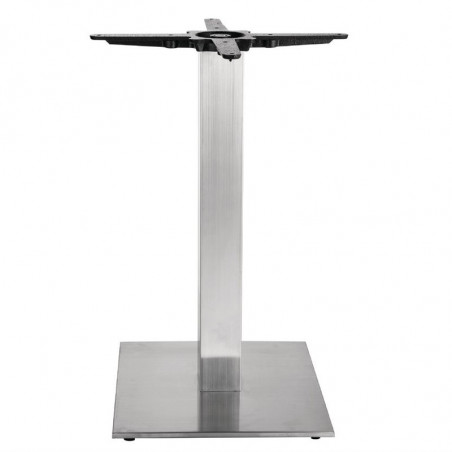 Square Stainless Steel Table Leg 720 x 430 mm - Bolero - Fourniresto