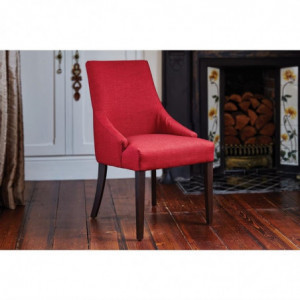 Chaise de Restauration Rouge Foncé Finesse - Lot de 2 - Bolero - Fourniresto