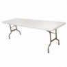 Pöytä, jossa on taitettava keskiosa, valkoinen, 2430 mm - Bolero - Fourniresto
