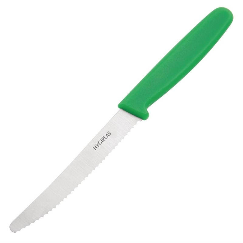 Kniv för gröna tomater med tandad klinga 10 cm - Hygiplas - Fourniresto