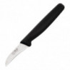Kniv med 6,5 cm svart skalblad - Hygiplas - Fourniresto