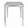 Fyrkantigt stapelbart bord i rostfritt stål 600 x 600 mm - Bolero - Fourniresto