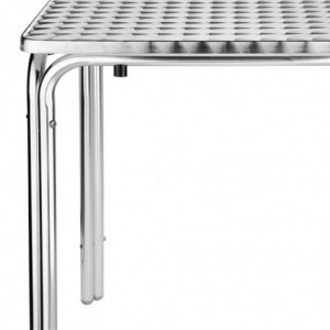 Table Carrée Empilable En Inox 600 X 600 Mm - Bolero - Fourniresto