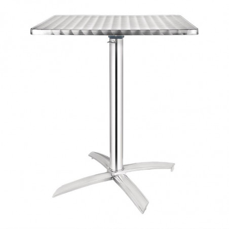 Neliömäinen pöytä kallistettavalla teräksisellä kannella - 600 x 600 mm - Bolero - Fourniresto