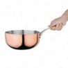 Flared Copper 3 Layer Induction Saute Pan Ø 200 mm - Vogue - Fourniresto