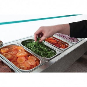 Refrigerated 3-Door Pizza Preparation Counter 368 L - Polar - Fourniresto