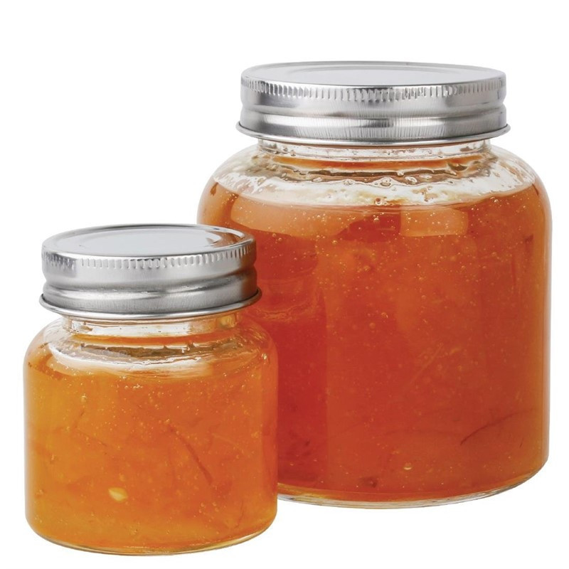 Glass Jar with Screw Lid 330 ml - Set of 6 - Vogue - Fourniresto