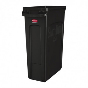 Recycling Collector with Black Ventilation Ducts 87 L - Rubbermaid - Fourniresto