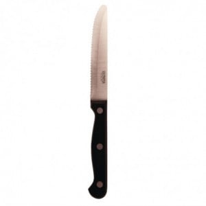 Rounded Black Steak Knives - Set of 12 - Olympia - Fourniresto