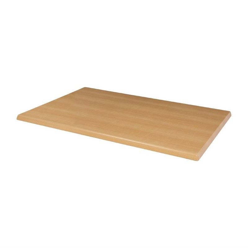 Rectangular Pre-Drilled Beech Table Top - Bolero - Fourniresto