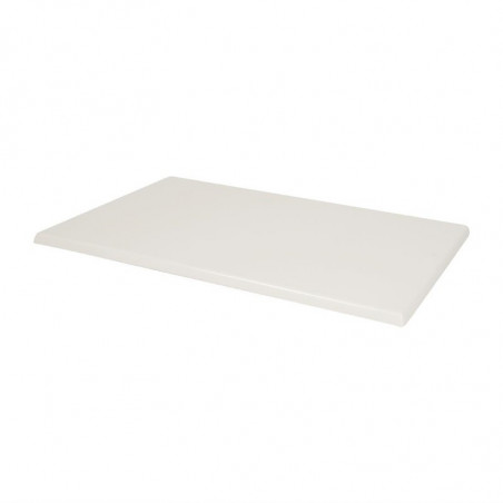 Plateau de Table Rectangulaire Pré Percé Blanc - Bolero - Fourniresto