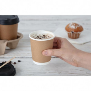Couvercles Noirs pour Gobelets 225ml - Lot de 1000 - Fiesta - Fourniresto