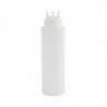 Flask med tre transparenta mjuka munstycken 908 ml - Vogue - Fourniresto