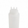 Flask med tre transparenta mjuka munstycken 908 ml - Vogue - Fourniresto