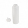 Flask med tre transparenta mjuka munstycken 908 ml - Vogue - Fourniresto