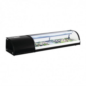 Vitrine sushille sarja G 1500mm 60L - Polar - Fourniresto