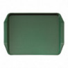 Rektangulärt grönt bricka med handtag i polypropylen Fast Food 430mm - Cambro - Fourniresto