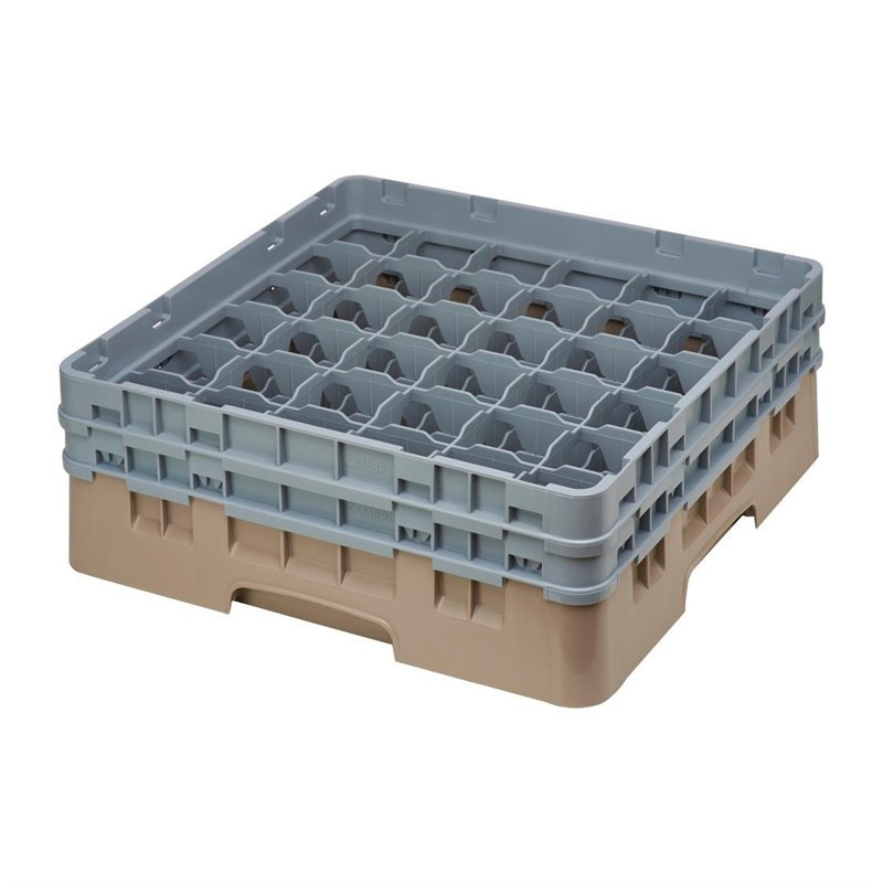 Lasisäilytyskaappi 36 lokeroa Camrack Beige, maksimikorkeus 174 mm - Cambro - Fourniresto