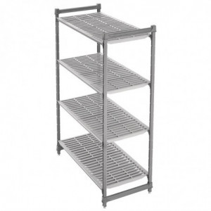 Yksikkö, jossa on 4 avohyllyä 540 x 915 x 1830 mm - Cambro - Fourniresto