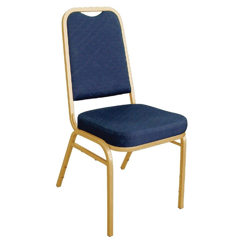 Banquet-tuolit, joissa on siniset neliömäiset selkänojat - 4 kpl - Bolero - Fourniresto